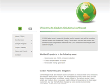Tablet Screenshot of carbonsolutionsnorthwest.com